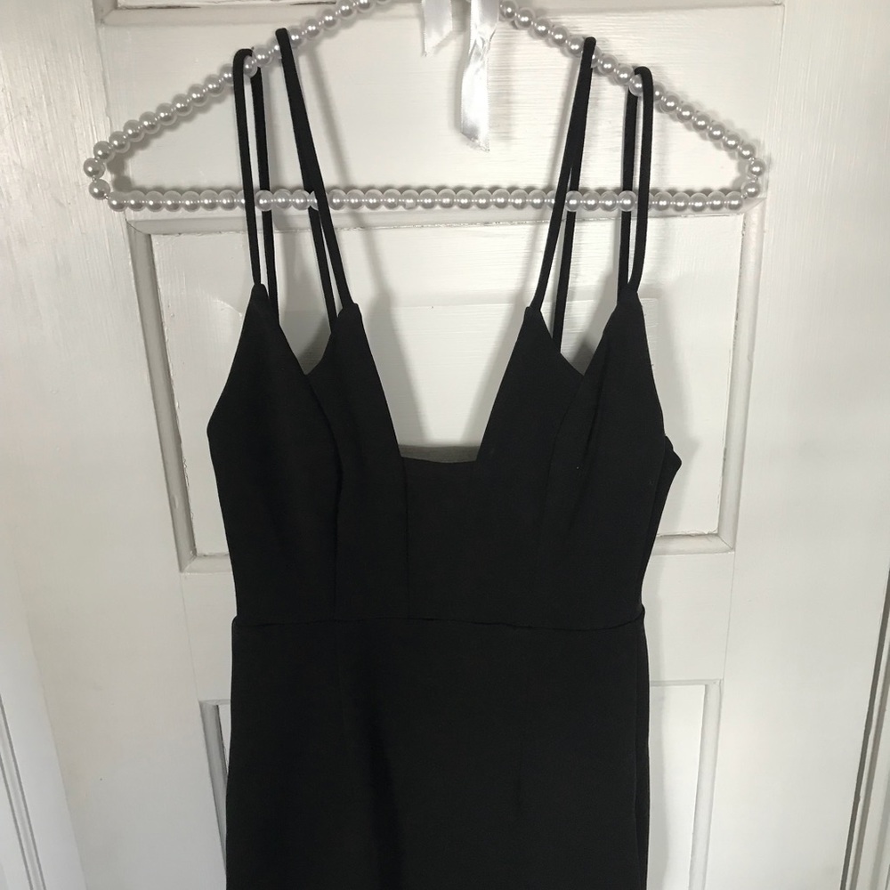 Black Bodycon Midi Dress